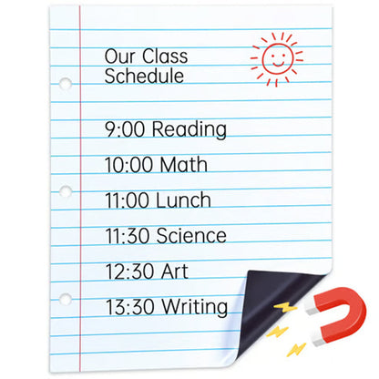 Magnetic Dry Erase Lined Whiteboard