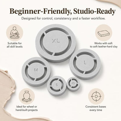 Pottery Foot Ring Template Centering Tool for Clay Trimming
