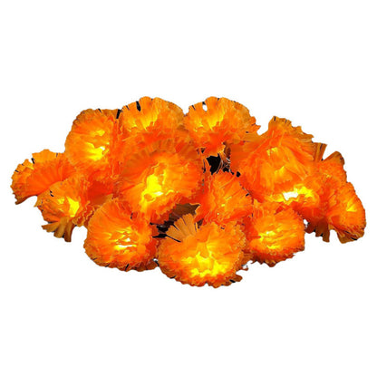 👻Happy Halloween 🎃🧡Artificial Marigold Flower LED String Light✨