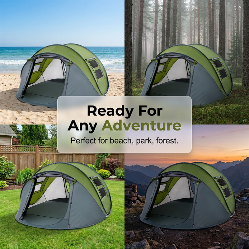 Instant Pop-Up Waterproof Family Camping Tent