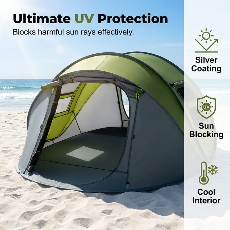 Instant Pop-Up Waterproof Family Camping Tent