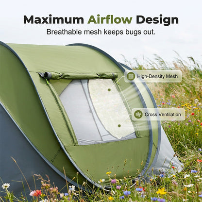 Instant Pop-Up Waterproof Family Camping Tent