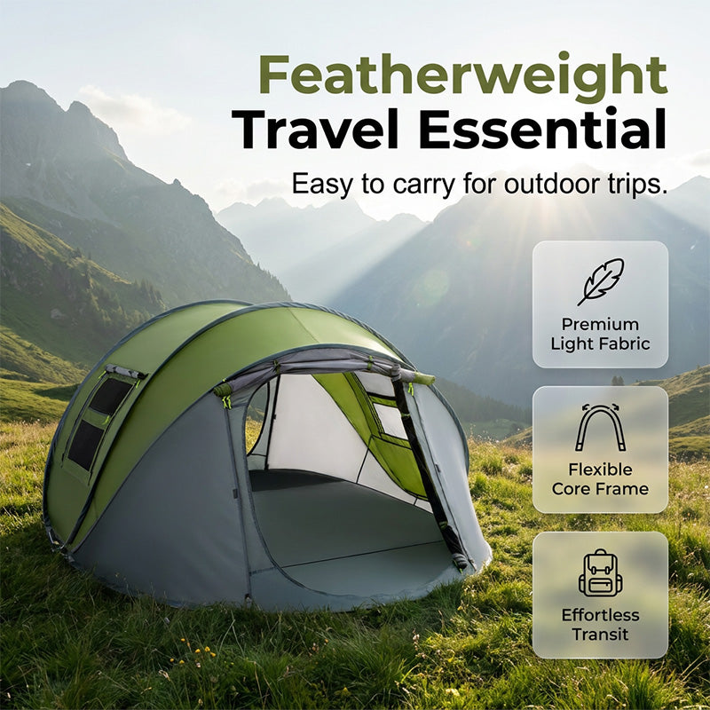 Instant Pop-Up Waterproof Family Camping Tent