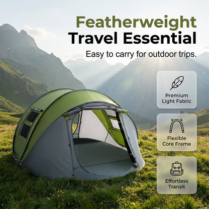 Instant Pop-Up Waterproof Family Camping Tent