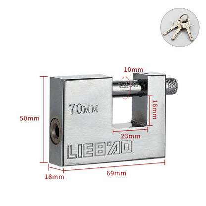 High-Security Shackle Lock for Garages and Motorcycles