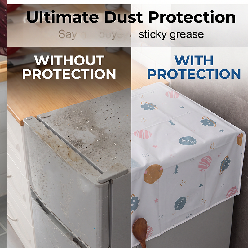 🧊 Buy 1 Get 1 Free! 🛡️Refrigerator Top Dust Cover – Dust-proof, Wipe-clean & Universal fit