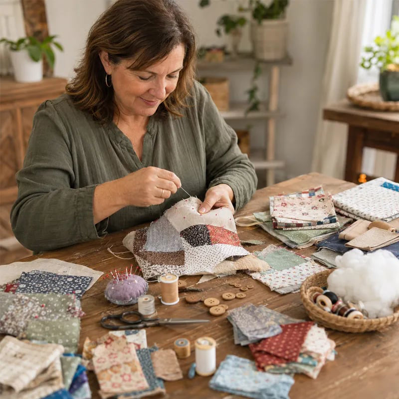 DIY Patchwork Gnome Sewing Kit