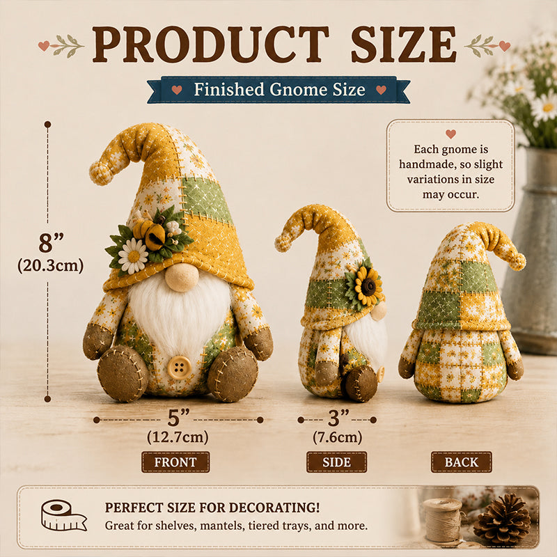 DIY Patchwork Gnome Sewing Kit
