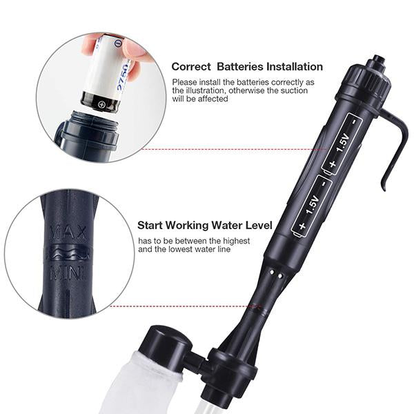 🔥Battery-Powered Aquarium Gravel Cleaner & Water Changer