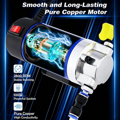 🚗50% OFF NOW! Portable Engine Oil Transfer Pump – 12V Electric Extractor, Quick Suction & Discharge, No Crawling Under Car! 🔧✨