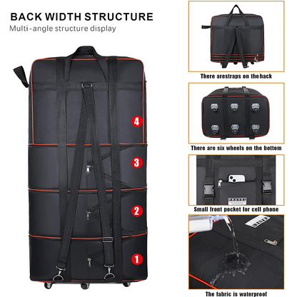 📢📢40% OFF !! ⏰Large Capacity Expandable Travel Duffel Bag