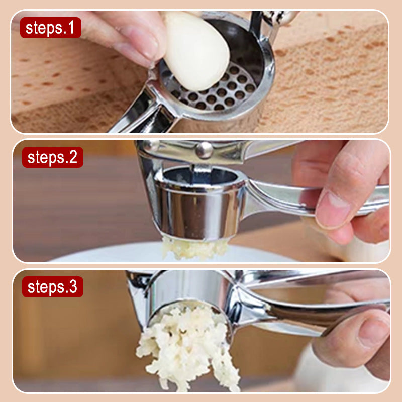 🧄 LIMITED‑TIME BUY 1 GET 1 FREE! 💪 Garlic Press Masher – Labor‑Saving, Sturdy, Easy‑to‑Clean ✨