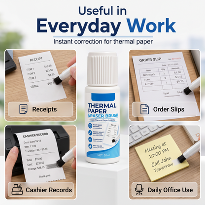 Privacy Protection Thermal Paper Eraser Brush