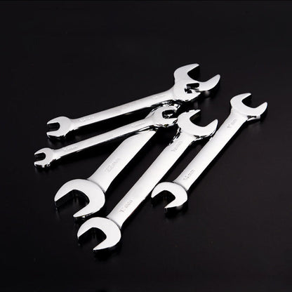 Professional Chrome Vanadium Open-End Wrench Set