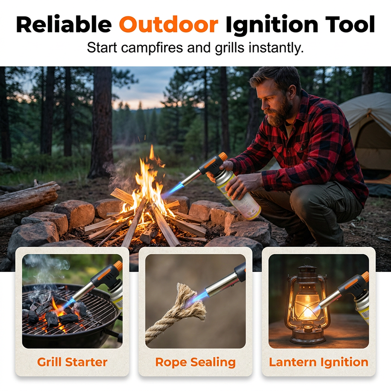 ⏳️Limited Time 50% Off! 🔥Compact & Powerful for Versatile Use | Portable Multi-Function Butane Torch