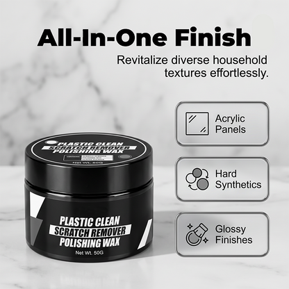 Car Plastic Scratch Remover and Restorer Wax with Sponge 30ml