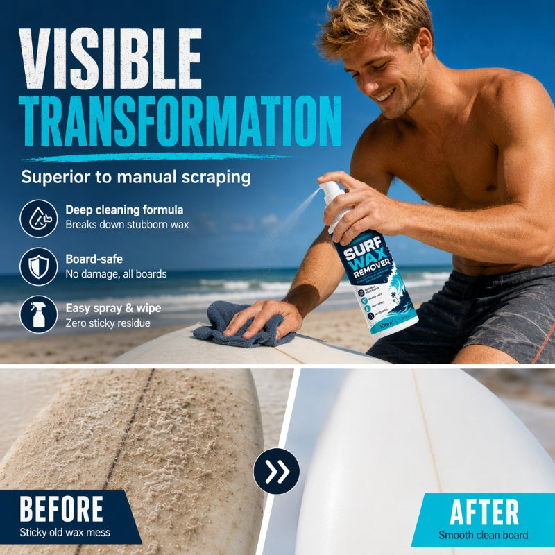 Surfboard Wax Remover Spray Quick Acting Cleansing Formula