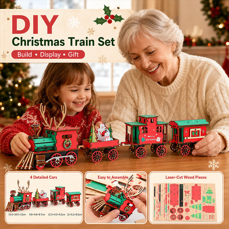 Festive DIY Train Puzzle