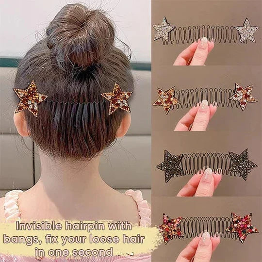 💇‍♀️✨ Flexible Invisible Hair Comb—invisible, flexible, and non-slip—instantly creates a perfectly secure hold! 🌟