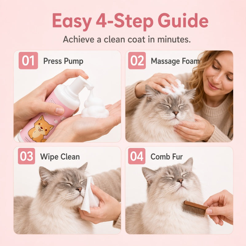 Pet Waterless Cleaning Mousse