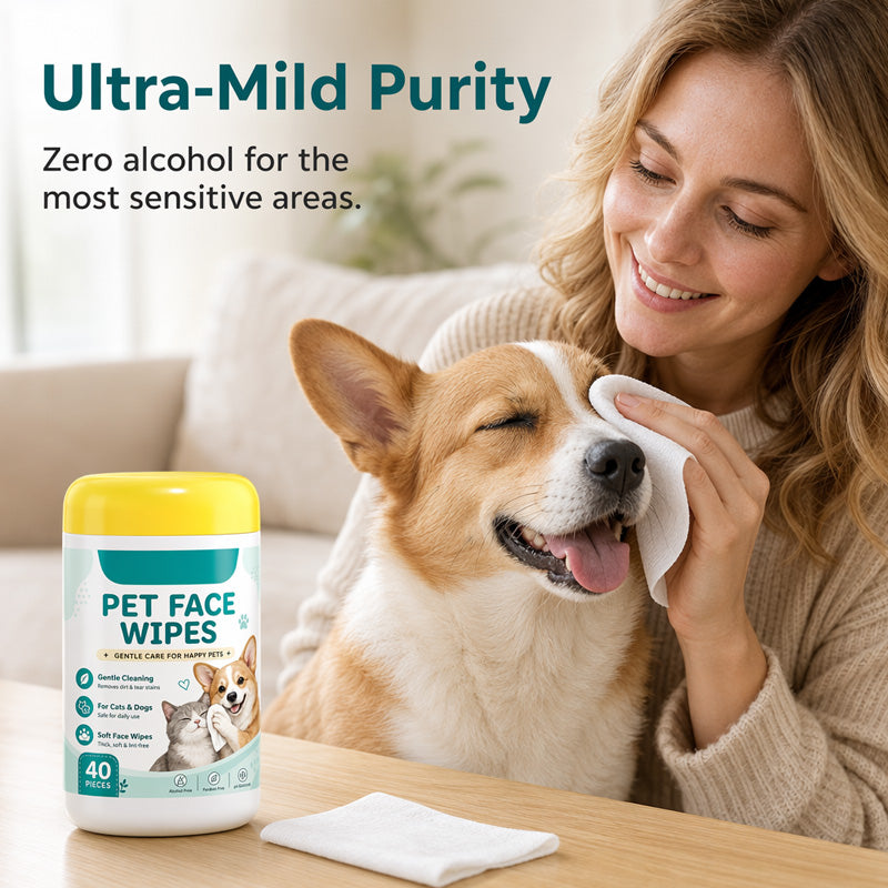 Gentle Pet Tear Stain Remover Wipes
