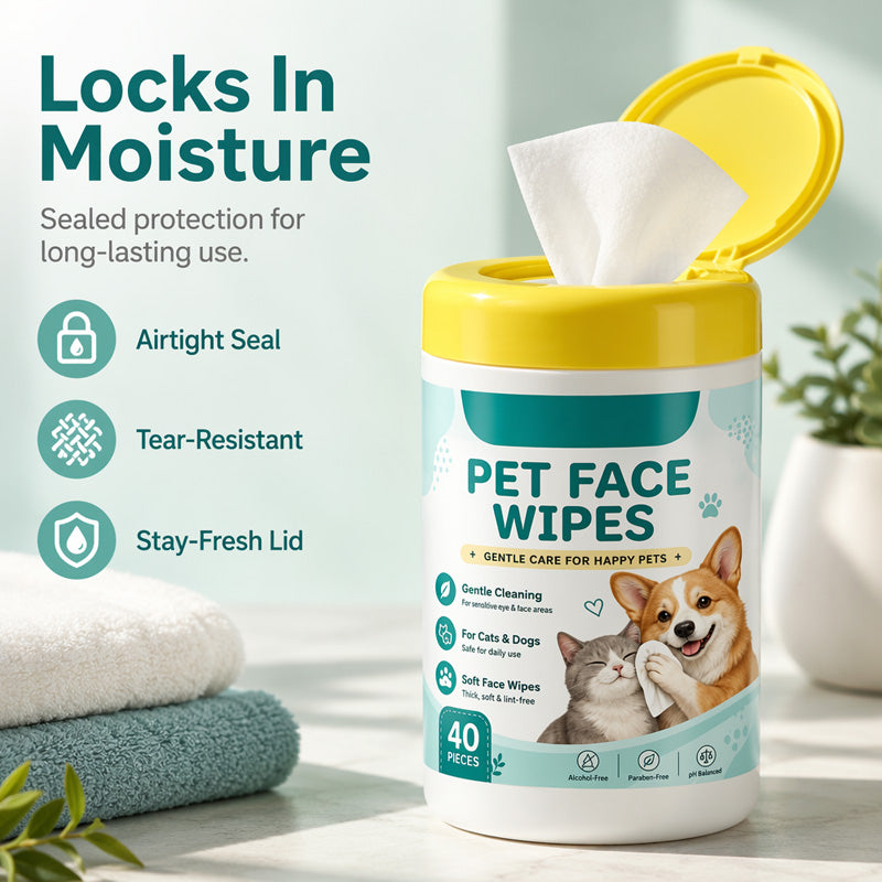 Gentle Pet Tear Stain Remover Wipes