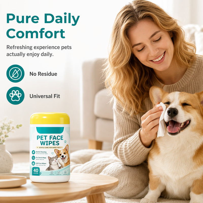 Gentle Pet Tear Stain Remover Wipes
