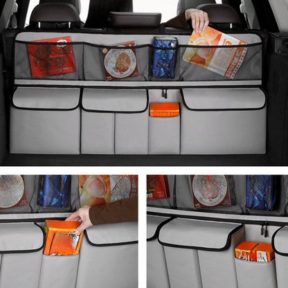 ⏳Time-Limited Special⏰Car Trunk Storage Bag, Hanging Organiser – Large Capacity, Space-Saving & Durable Oxford Fabric🚗