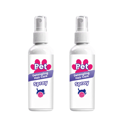 🐶50% OFF NOW! Instant Pet Detangling Hair Care Spray – Knot Remover Silky Finish Quick Dry Fur Detangler, No Rinse Grooming Spray for Dogs & Cats Long Short Hair Daily Grooming