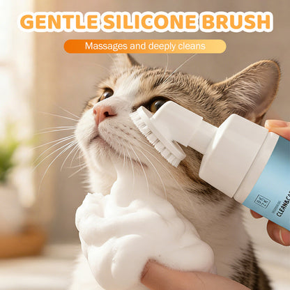 ⏳ Limited-Time Flash Sale! ✨No-Rinse Pet Chin Cleaning Foam with Silicone Brush