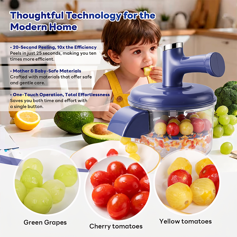 ⚡ Electric Fruit Peeler & Mixer – 2-in-1, USB rechargeable & one-touch – Peels in 10s – perfect for quick prep 🥕
