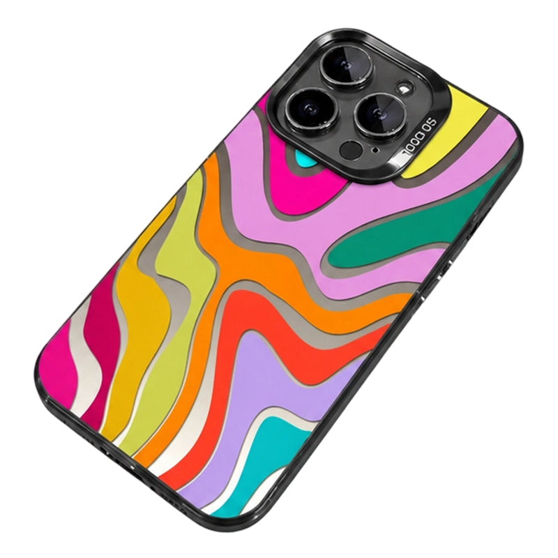 💥 [Limited Time: 50% OFF] 🔥 Rainbow Gradient Hard Phone Case | Street-style Design | Shock-resistant & Drop-proof | Large Camera Cutout | 4 Colors (White/Black/Blue/Pink) | Slim Design