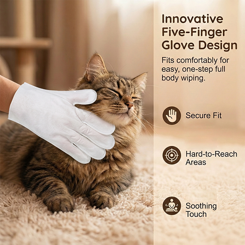 💥【50% OFF】🔥 Pet Cleaning Glove Wipes | Gentle & Easy Cleaning | Hypoallergenic Formula with Oatmeal & Coconut Oil | Deep Cleaning & Loose Fur Removal | Lemon Scent to Eliminate Odors | Hygienic & Disposable | Suitable for Cats & Dogs 🐾