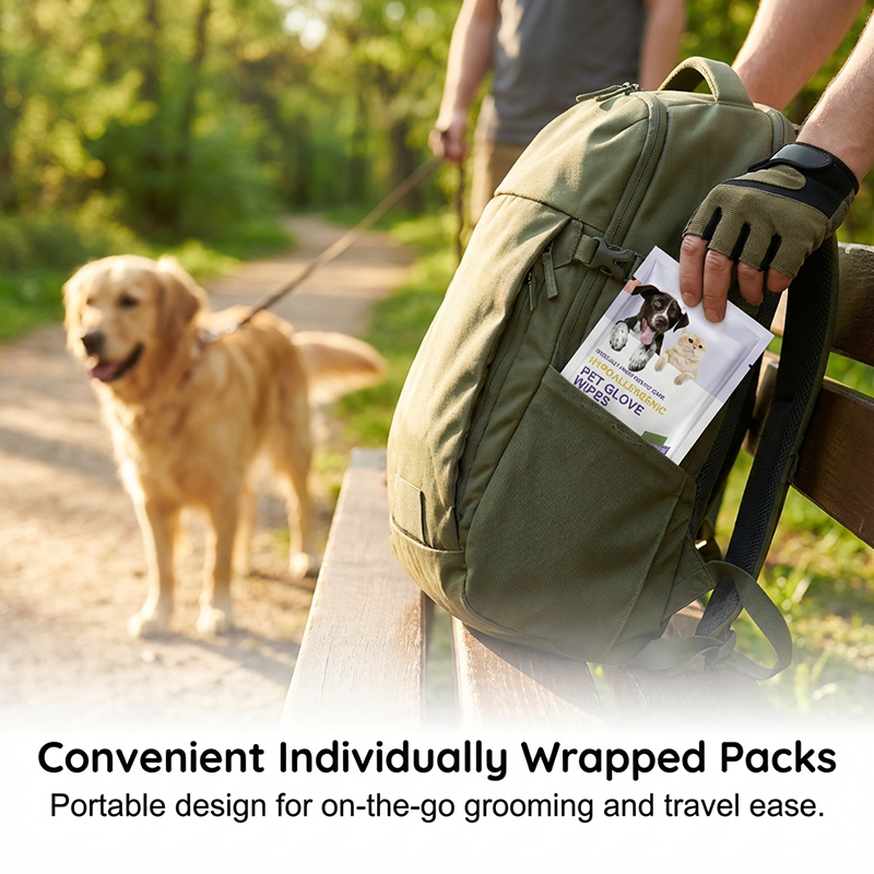 💥【50% OFF】🔥 Pet Cleaning Glove Wipes | Gentle & Easy Cleaning | Hypoallergenic Formula with Oatmeal & Coconut Oil | Deep Cleaning & Loose Fur Removal | Lemon Scent to Eliminate Odors | Hygienic & Disposable | Suitable for Cats & Dogs 🐾