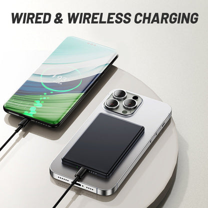 🔥 5000mAH Ultra Thin Magnetic Portable Charger