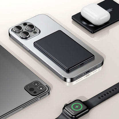 🔥 5000mAH Ultra Thin Magnetic Portable Charger