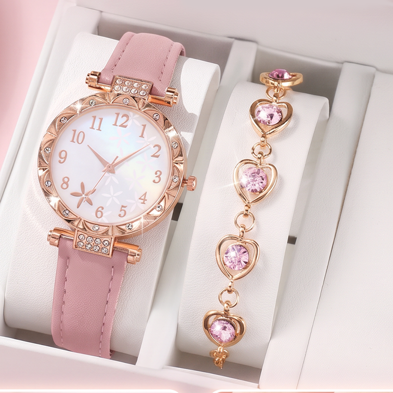 Women's 5-Piece Watch Jewelry Set