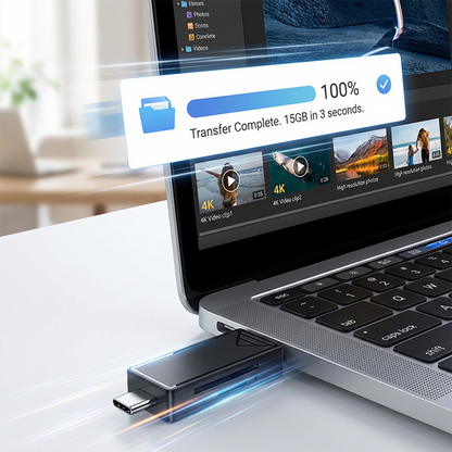 2-in-1 High-Speed Memory Card Reader