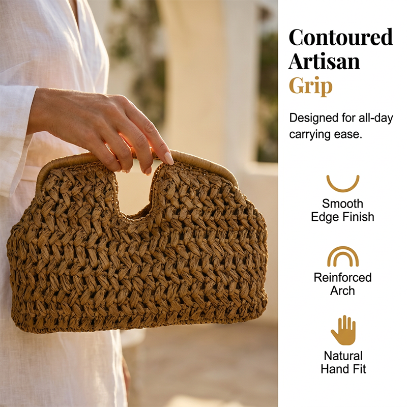 Handwoven Straw Handbag for Women