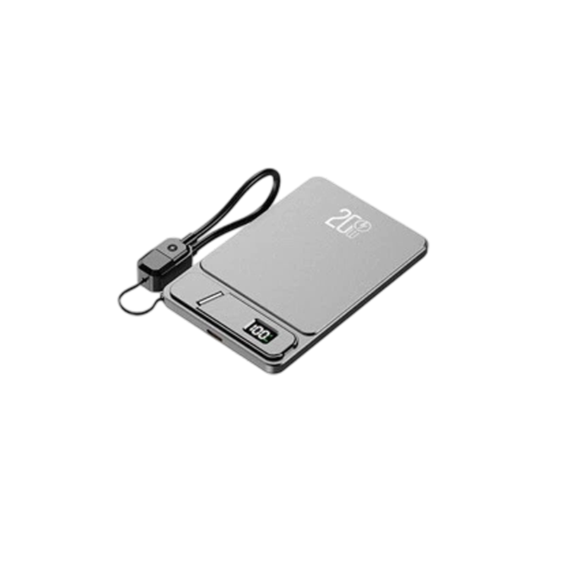 Portable 2.5W Watch Charger Power Bank with Integrated Cable