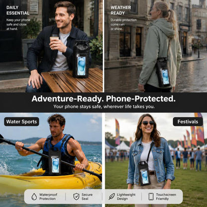⏳Time-Limited Special⏰Waterproof Touchscreen Dry Bag – IPX8 Phone Pouch for Swimming, Beach & Kayaking | Crystal Clear Anti-Fog Window