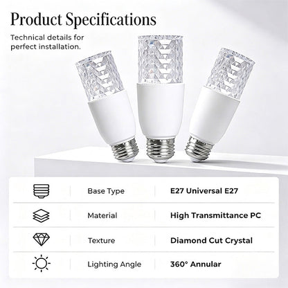 🔥Cylindrical Crystal LED Decorative Light Bulb