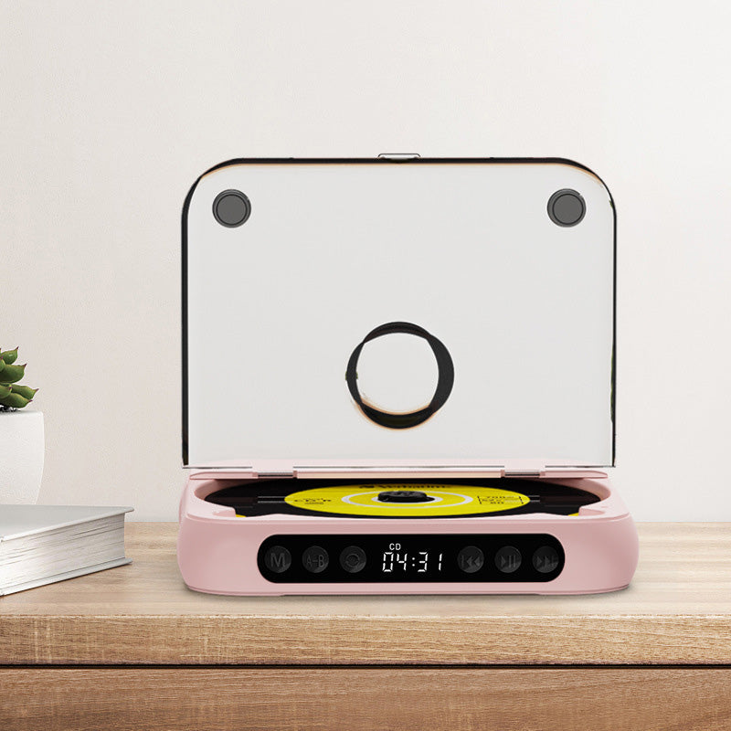 💿50% OFF | Retro Portable Bluetooth 5.3 CD Player – Lossless Clear Sound, 2000mAh Rechargeable Battery, Play All CD & MP3 Discs!