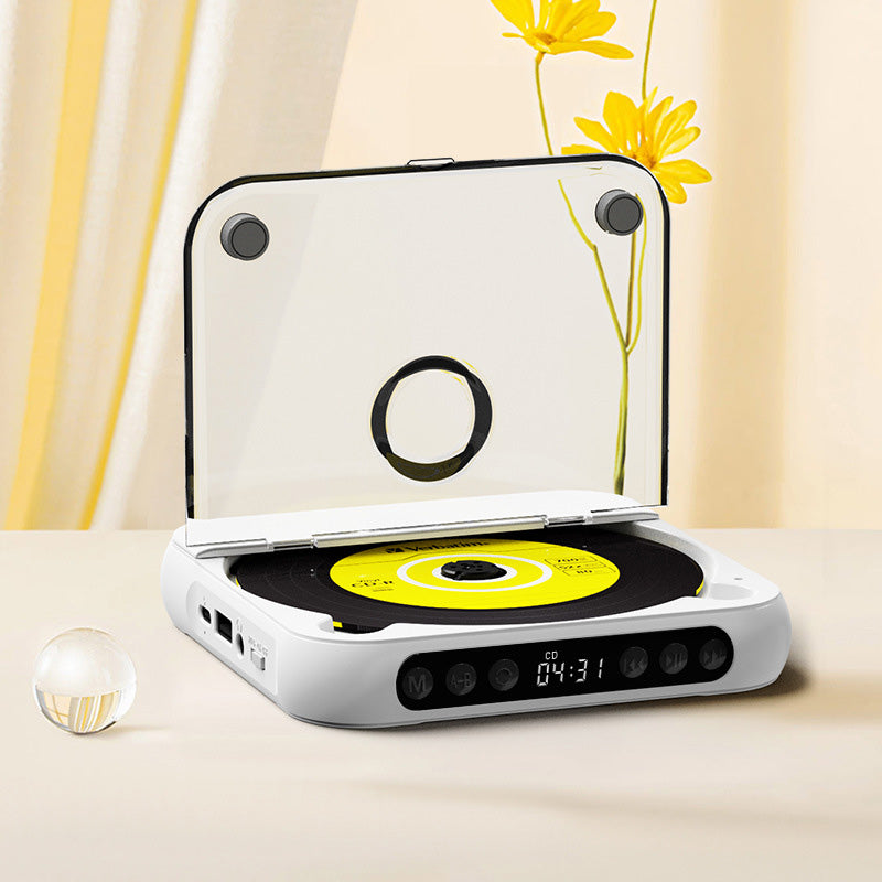 💿50% OFF | Retro Portable Bluetooth 5.3 CD Player – Lossless Clear Sound, 2000mAh Rechargeable Battery, Play All CD & MP3 Discs!