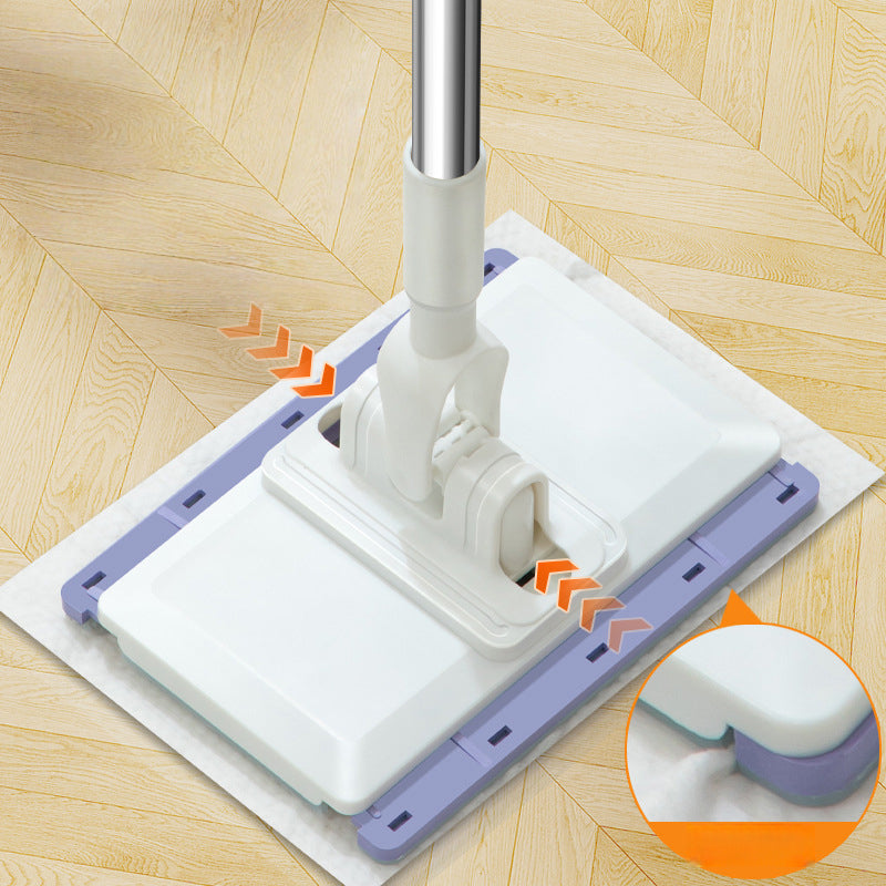 Hands-Free Lazy Mop for Reusable & Disposable Cloths