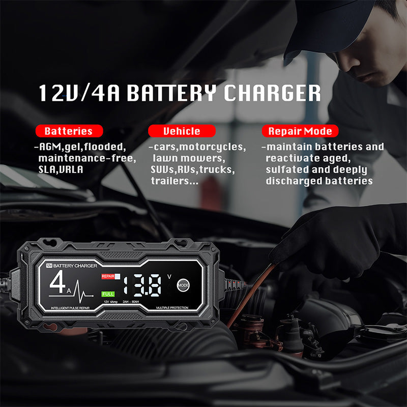 Smart Battery Charger and Battery Maintainer
