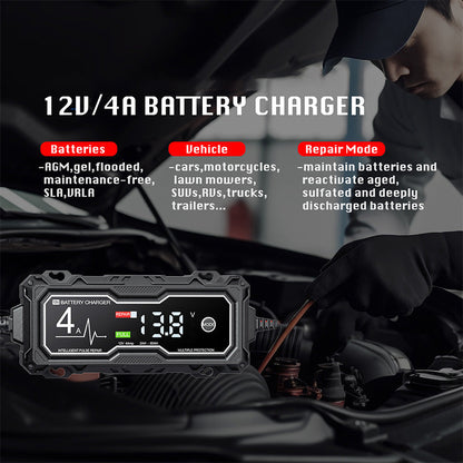 Smart Battery Charger and Battery Maintainer
