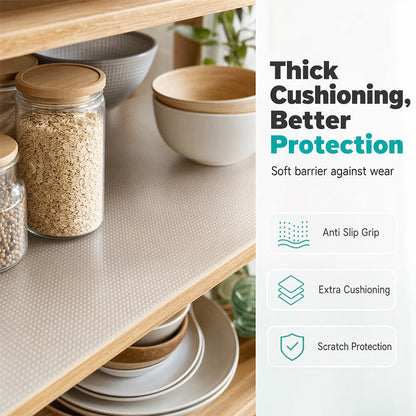 🏠 Clear Shelf Liner – Waterproof EVA Drawer & Cabinet Mat