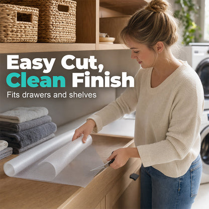 🏠 Clear Shelf Liner – Waterproof EVA Drawer & Cabinet Mat