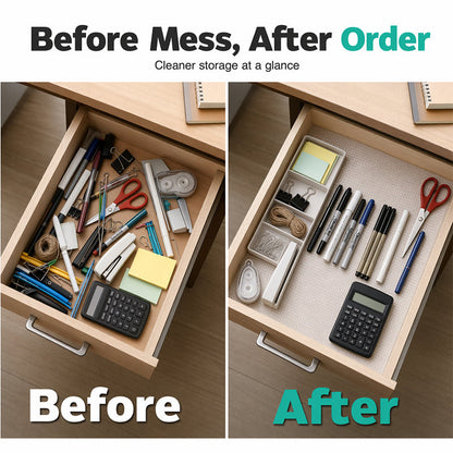 🏠 Clear Shelf Liner – Waterproof EVA Drawer & Cabinet Mat